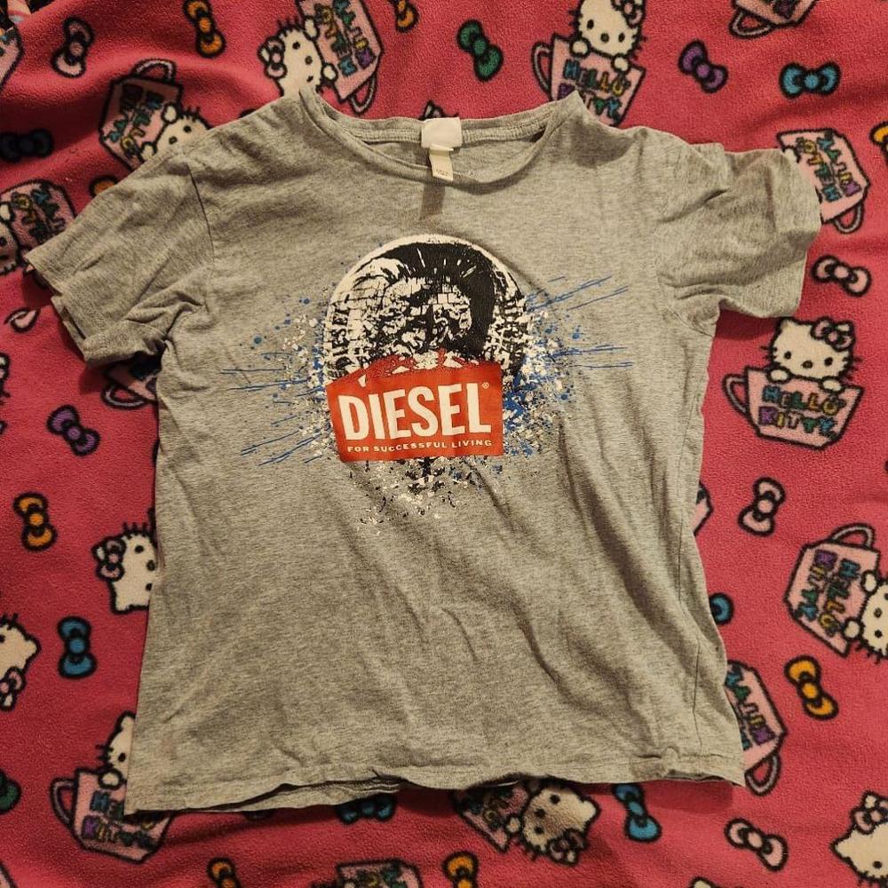 Unisex Diesel Gray T-Shirt